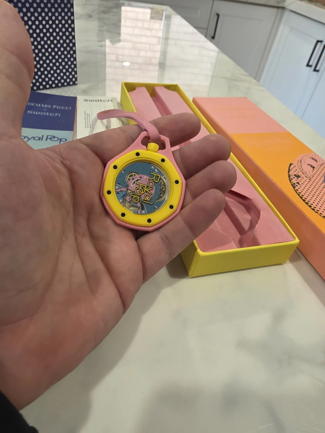 PINK Swatch Royal Pop Watch WITH STRAP - photo 3
