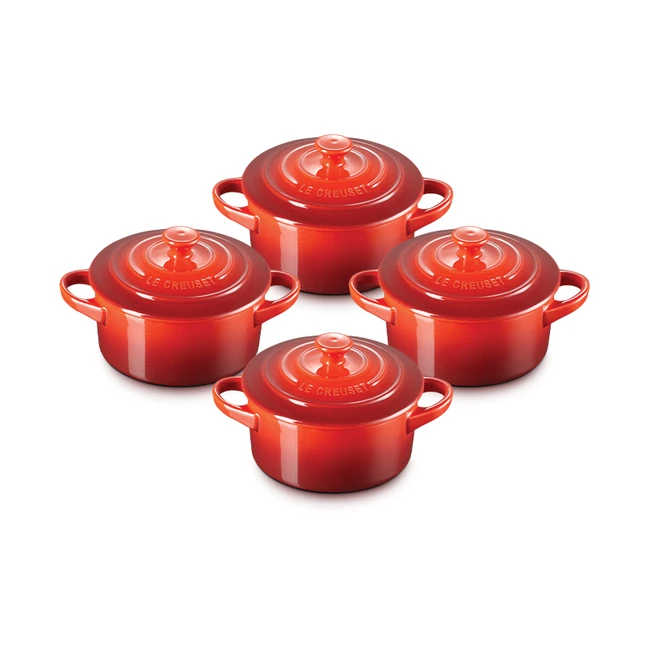 Le Creuset Mini Cocottes Set of 4 - Red