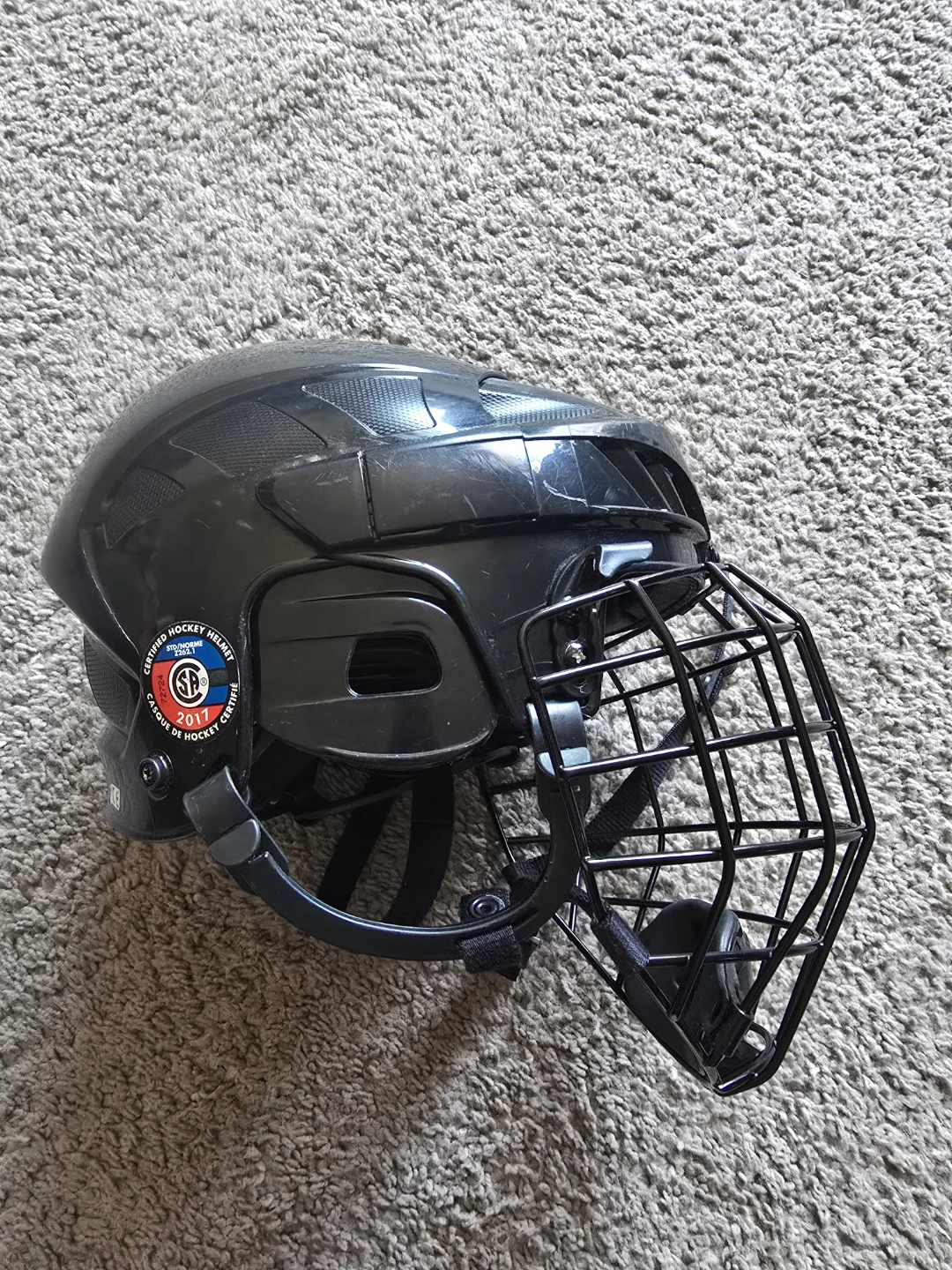 CCM FL40 Junior Hockey Helmet Combo size:S