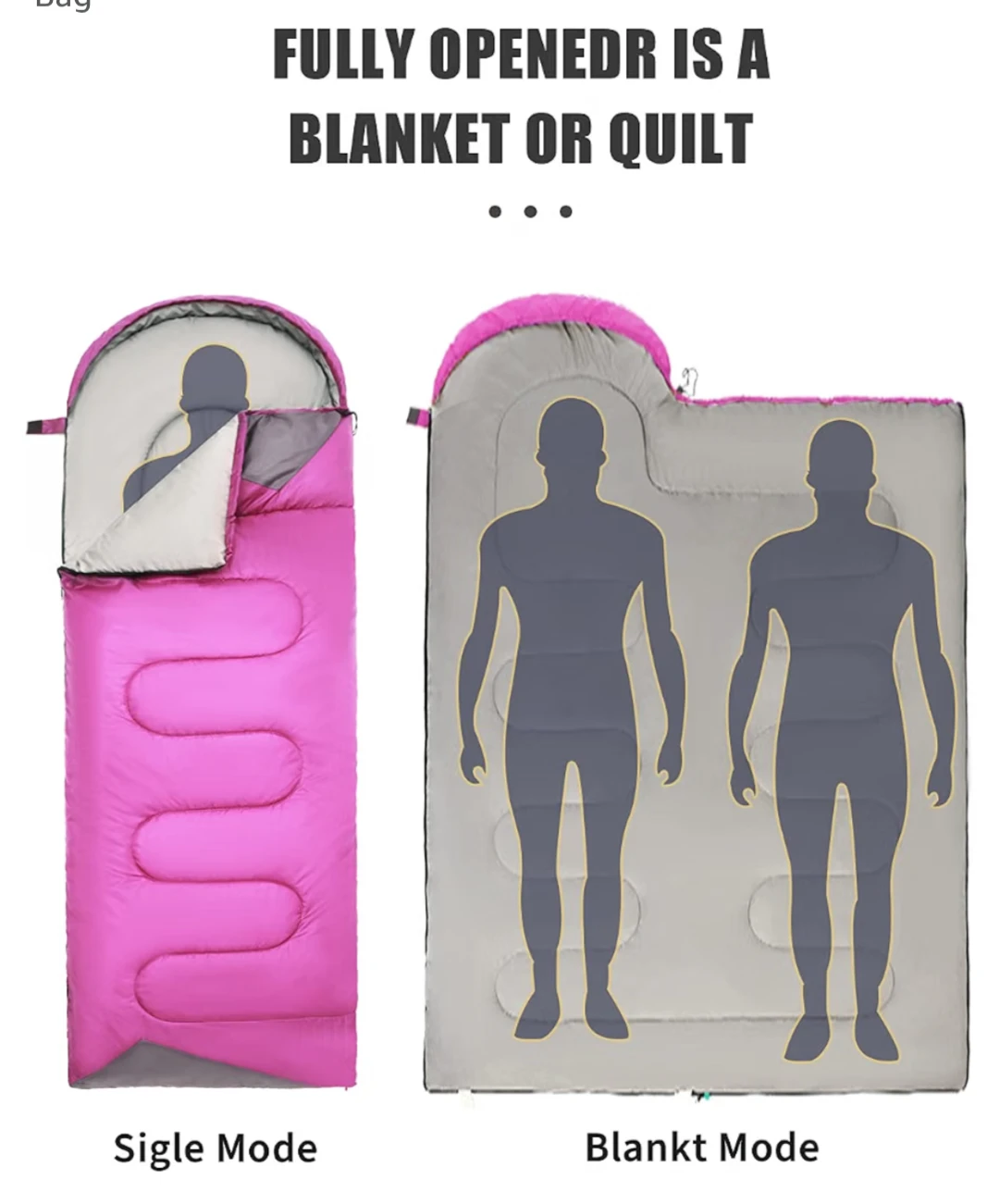 Pink  Sleeping Bag