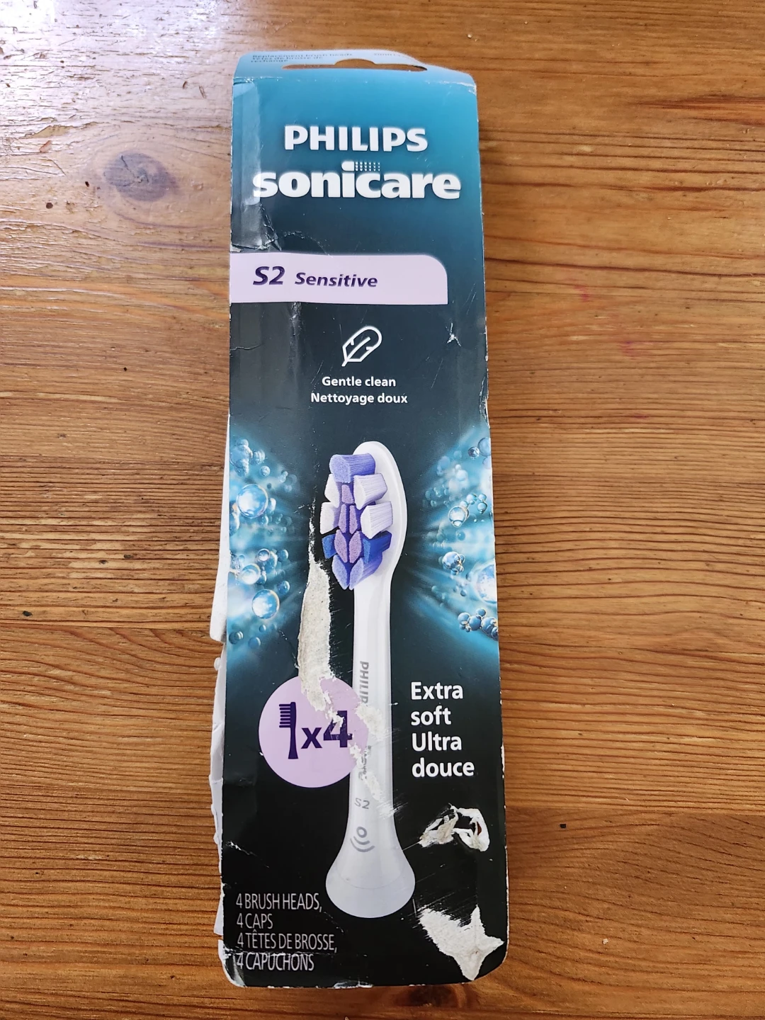 Philips Sonicare S2 Sensitive Brush Heads - 4 Pack