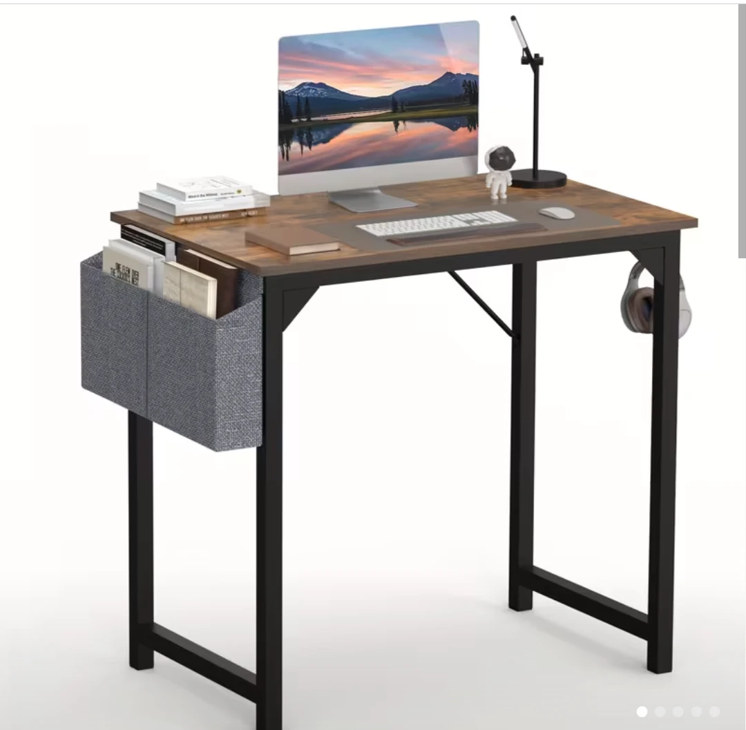Wooden desk black 31 inch
