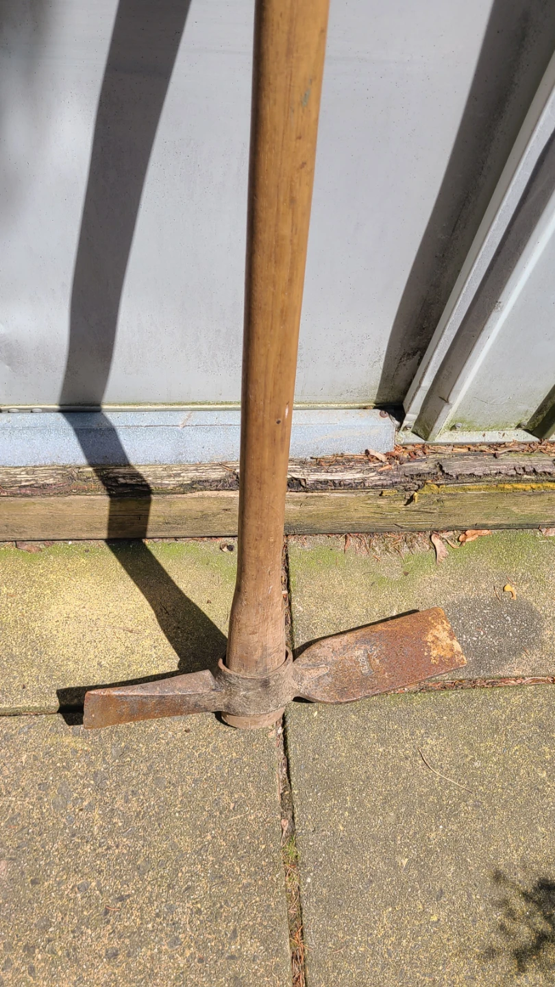 Pick Axe with Wood Handle - Dig Trenches, Chop Roots, Etc. - photo 2
