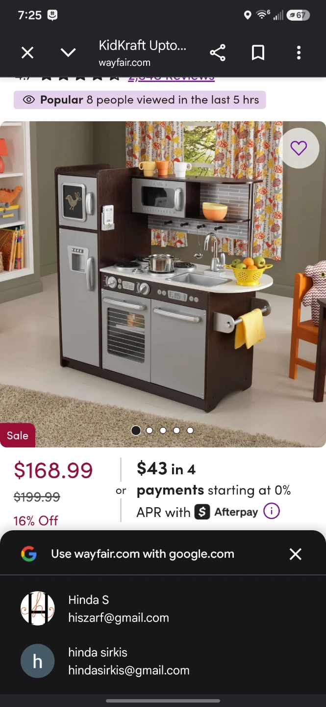 KidKraft Uptown Espresso Kitchen & Play Food Set - photo 5