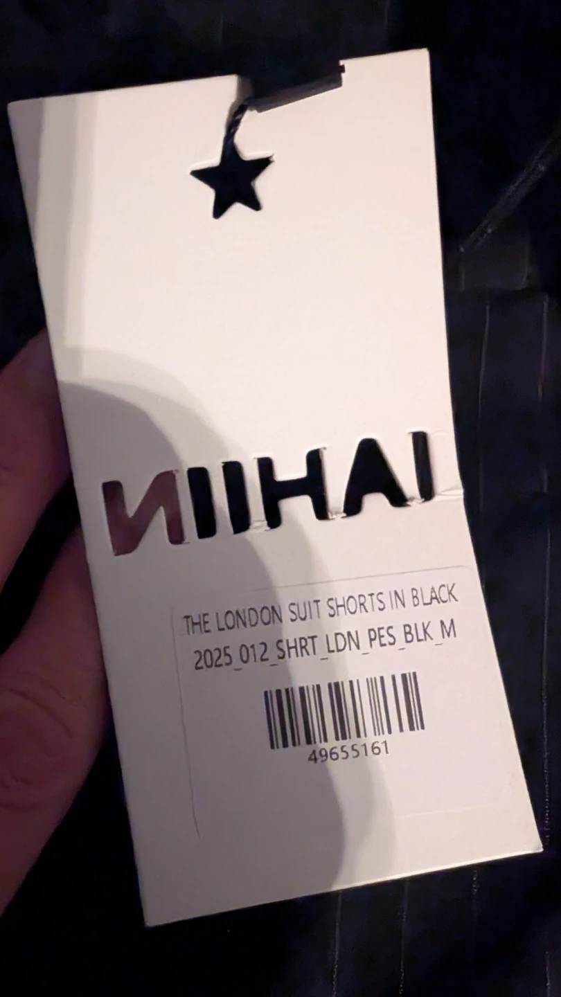 NIHAI The London Suit Shorts in Black - photo 2