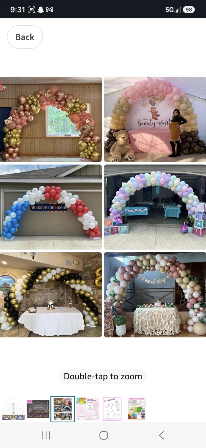 YALLOVE Balloon Arch Stand Kit - photo 2