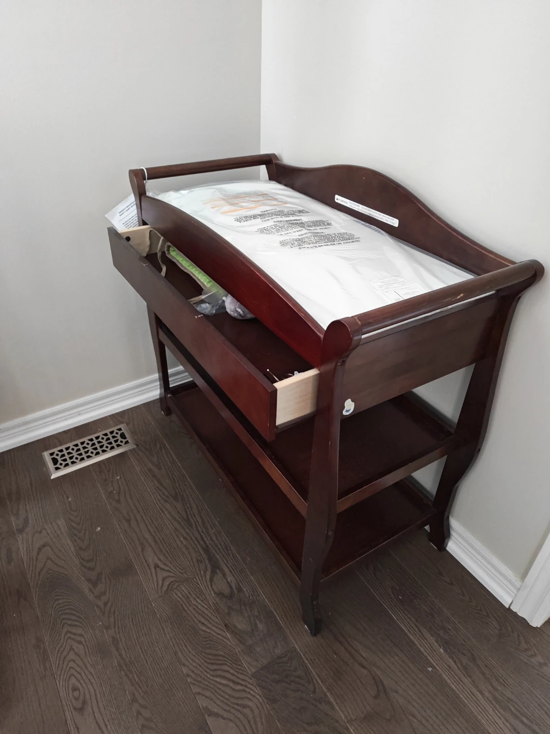 Wooden Baby Changing Station with Drawers - photo 3
