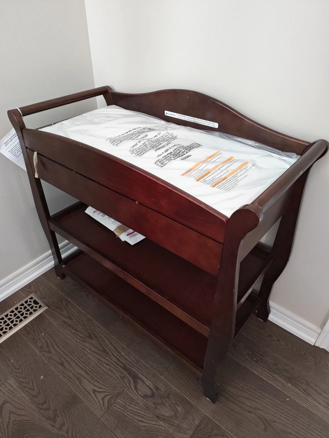Wooden Baby Changing Station with Drawers - photo 4