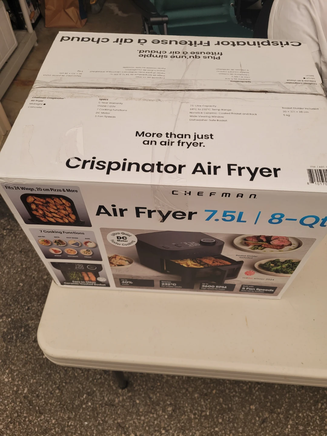 Chefman Crispinator Air Fryer 7.5L / 8-Qt