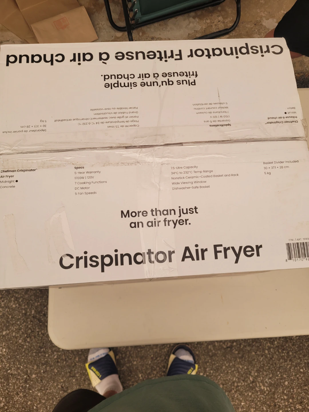 Chefman Crispinator Air Fryer 7.5L / 8-Qt - photo 4