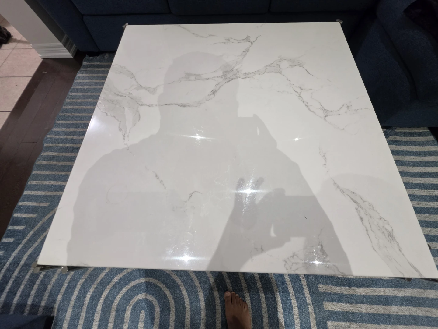 Modern Coffee Table with Marble Top - photo 3