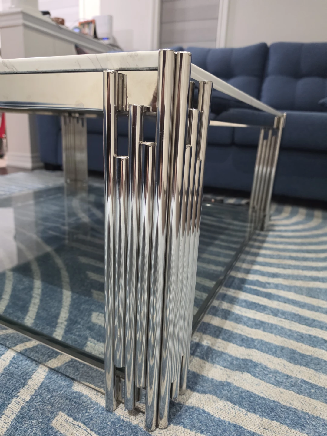 Modern Coffee Table with Marble Top - photo 4