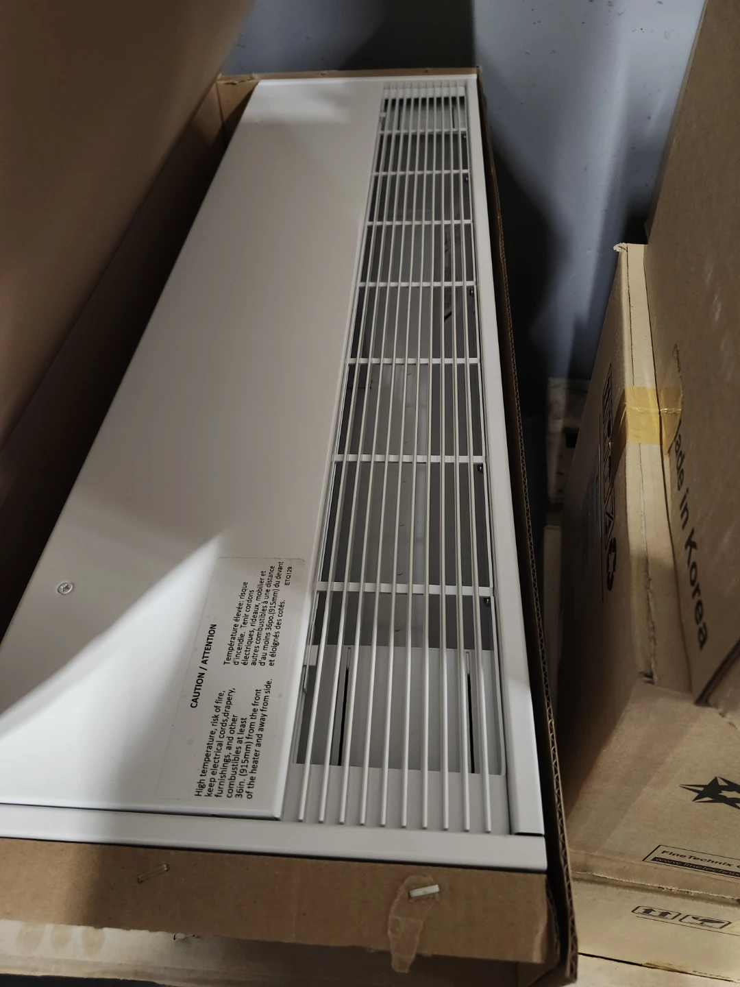 Baseboard heater, commercial unit