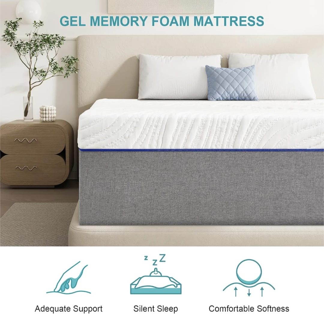 Twin Size Metal Bed Frame + Mattress - photo 5