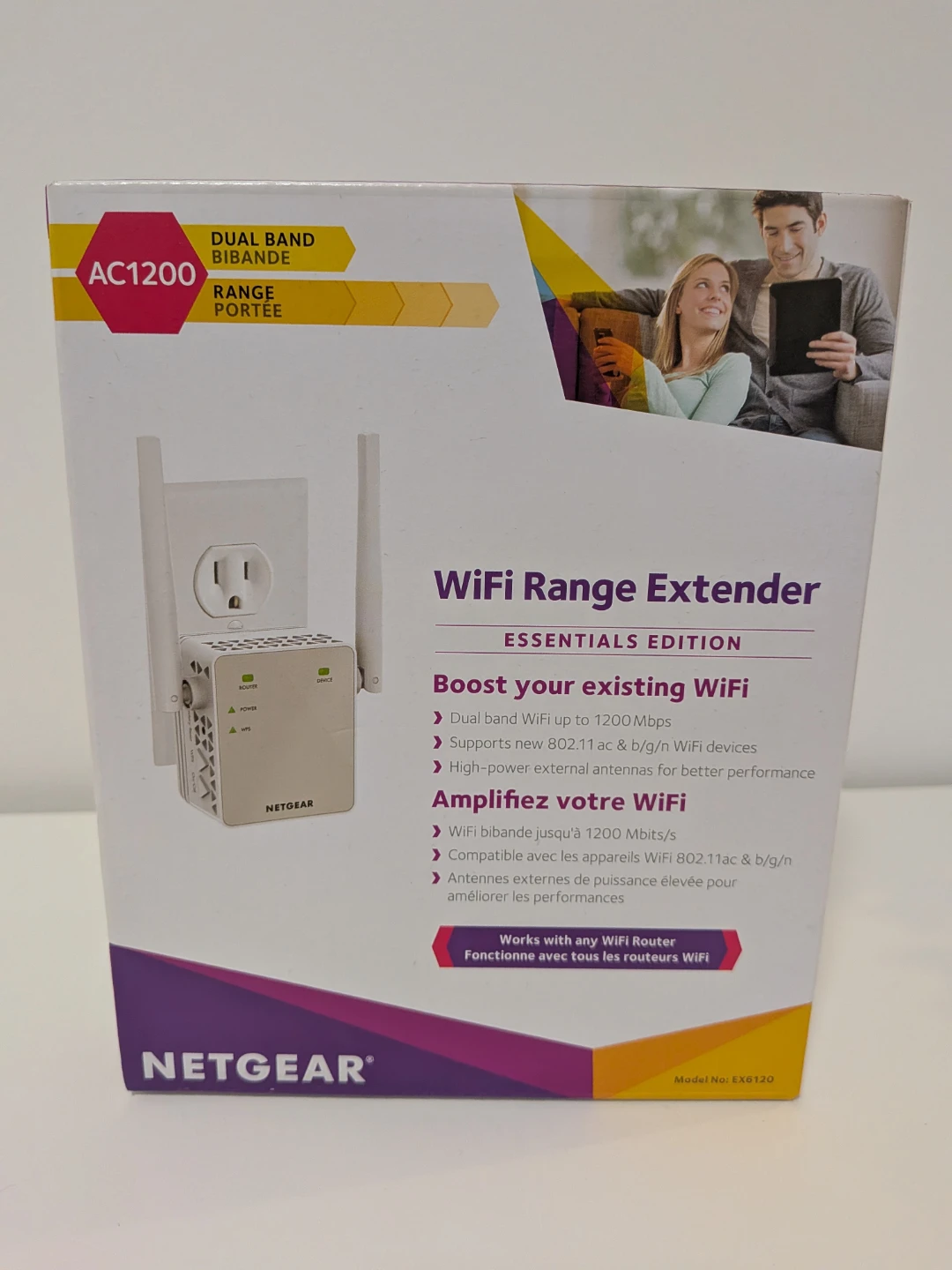 NETGEAR WiFi Range Extender AC1200 EX6120