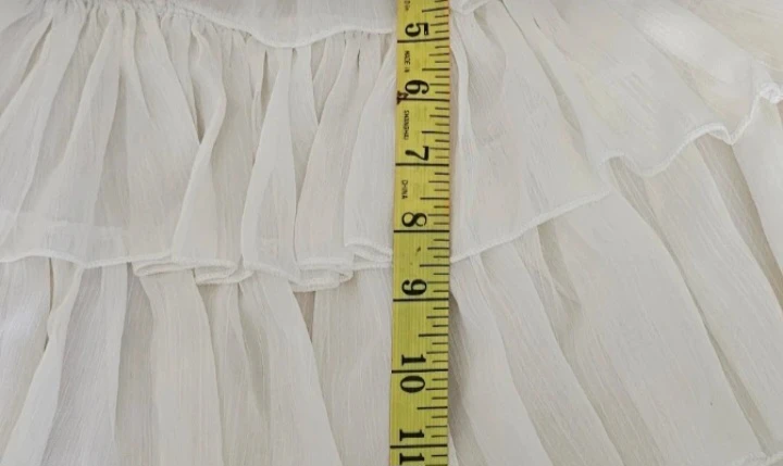 White Ruffle Mini Skirt - photo 3