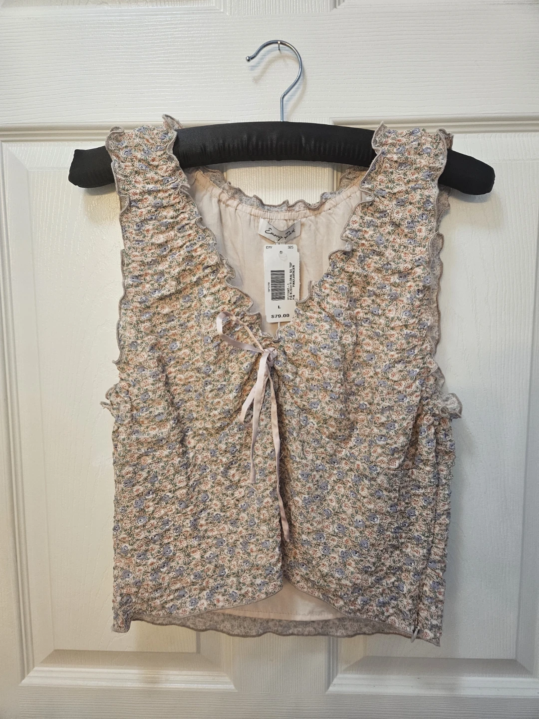 Emory Park Ruched Floral Top ( Size Large ) - photo 2