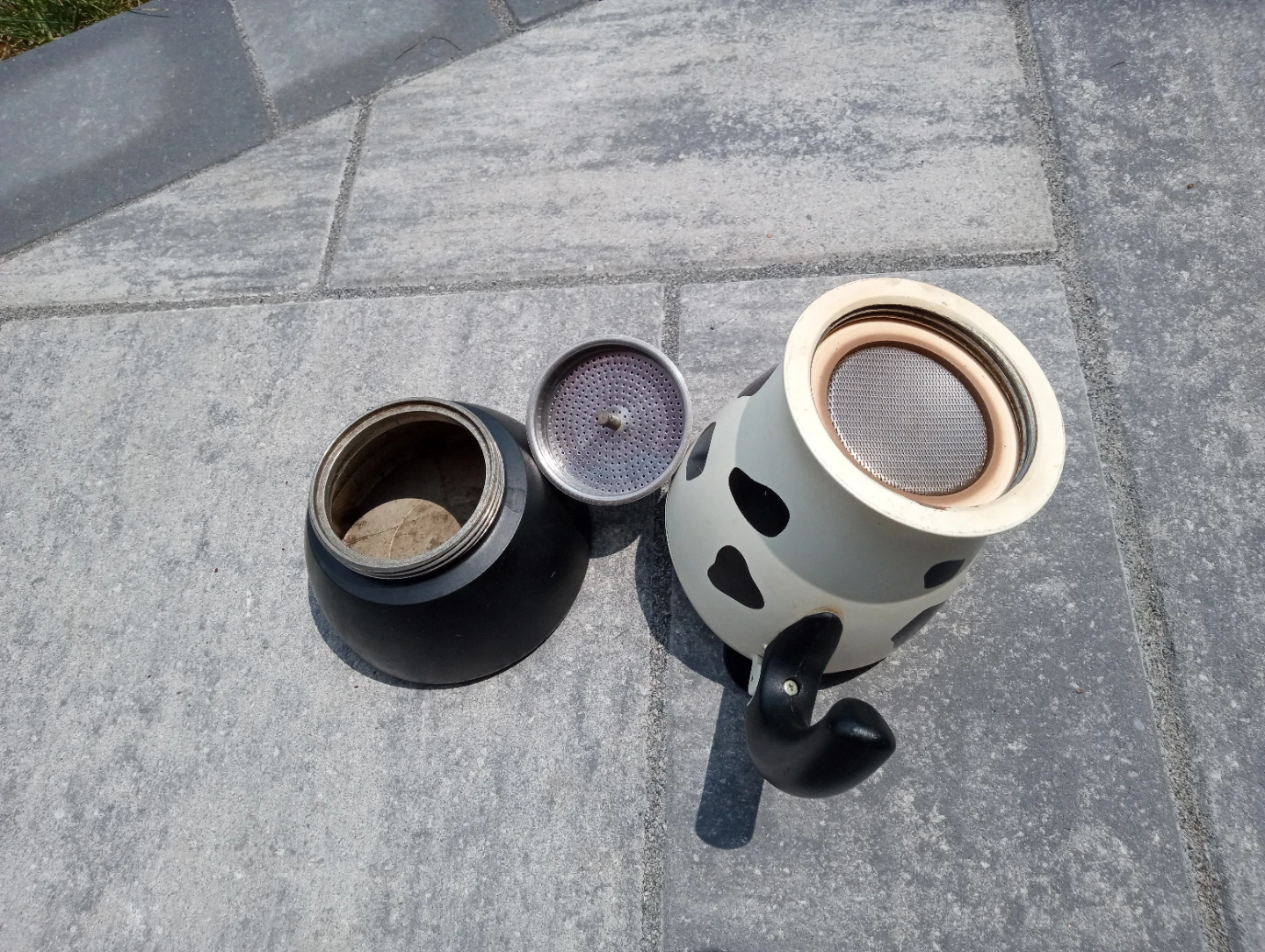 Make Capouccino Bialetti Mukka Express Cow Print Moka Pot - photo 4
