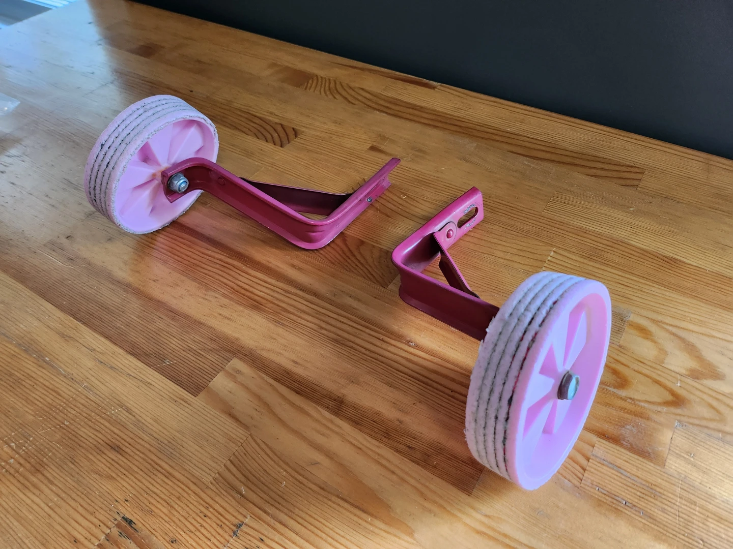 Pink Bicycle Training Wheels - photo 2