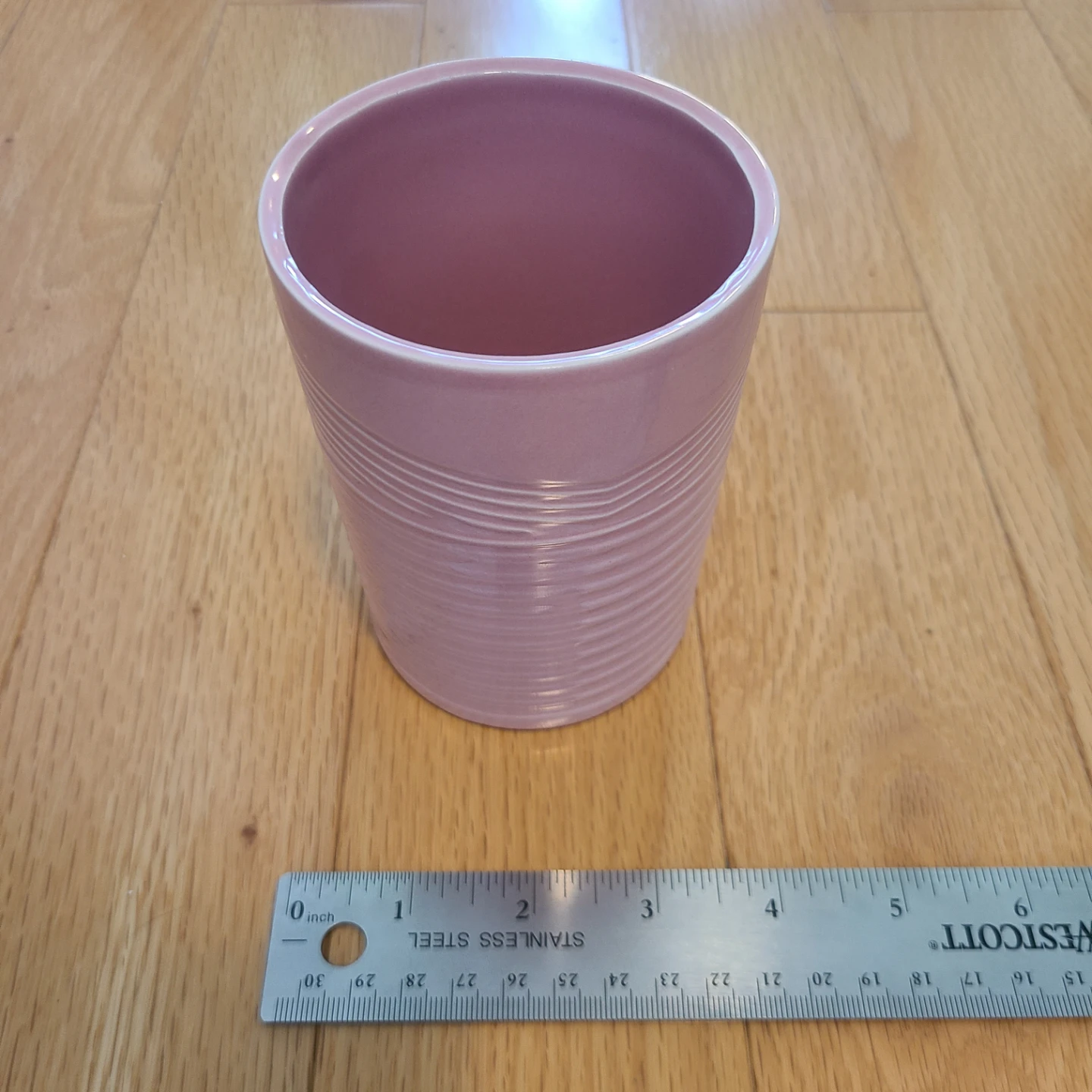 Pink Ceramic Planter Pot #freecycle