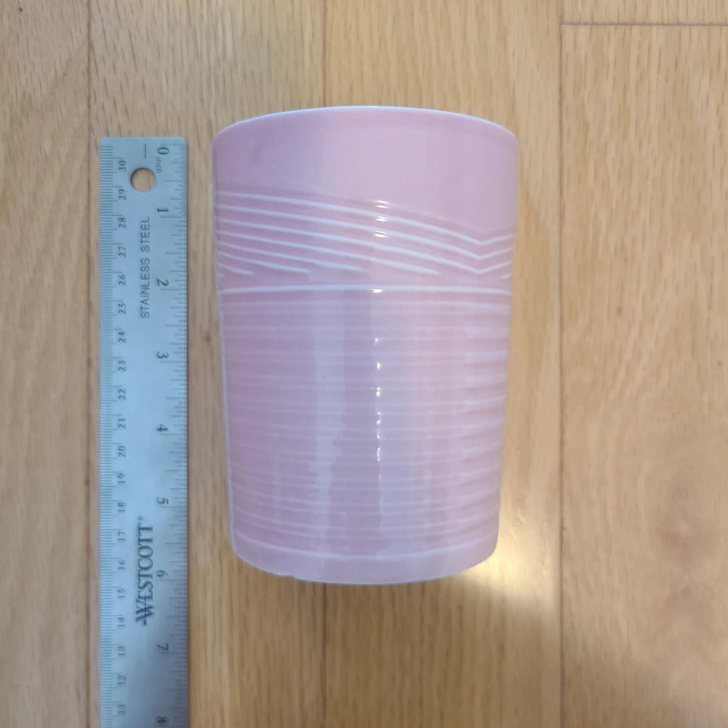 Pink Ceramic Planter Pot #freecycle - photo 3