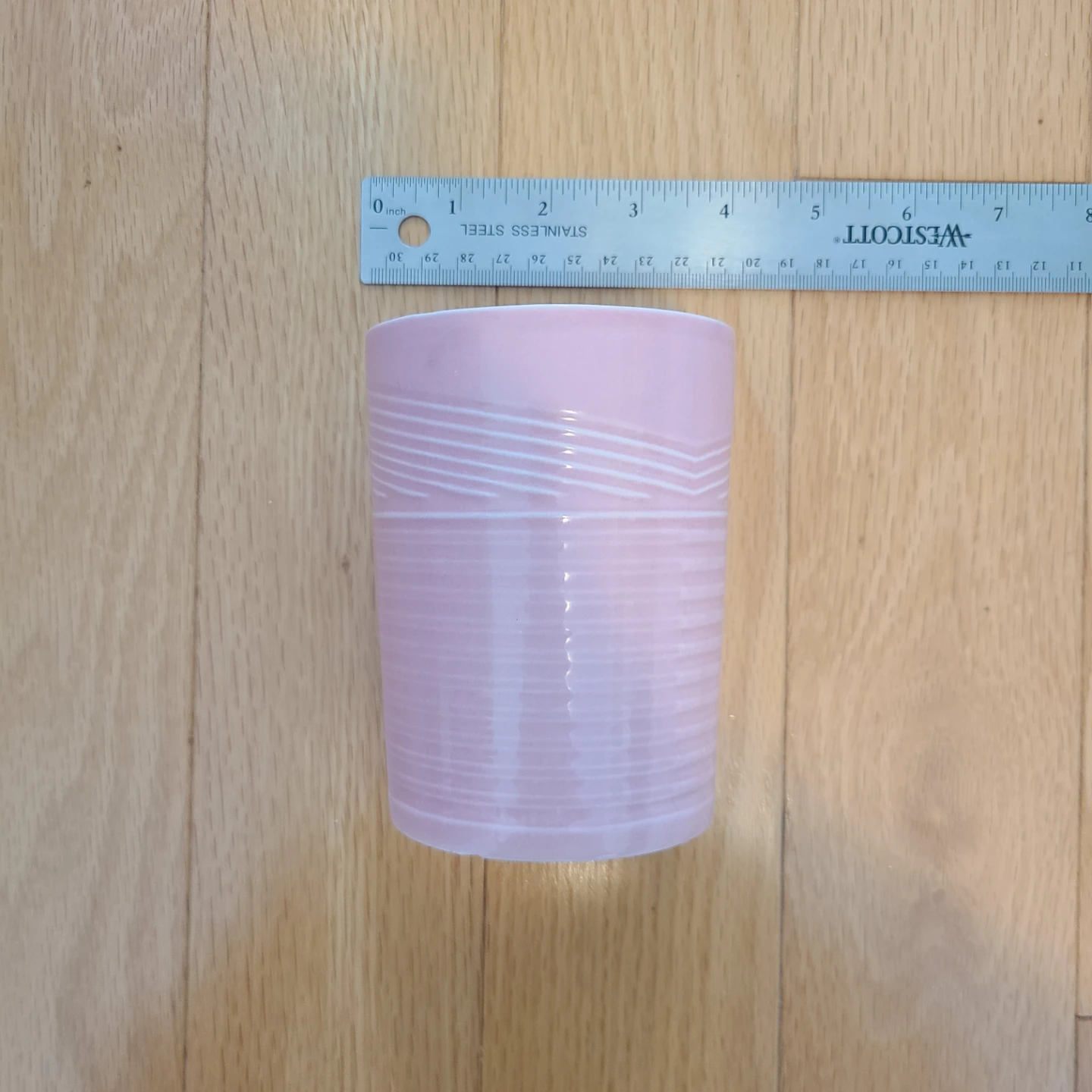 Pink Ceramic Planter Pot #freecycle - photo 4