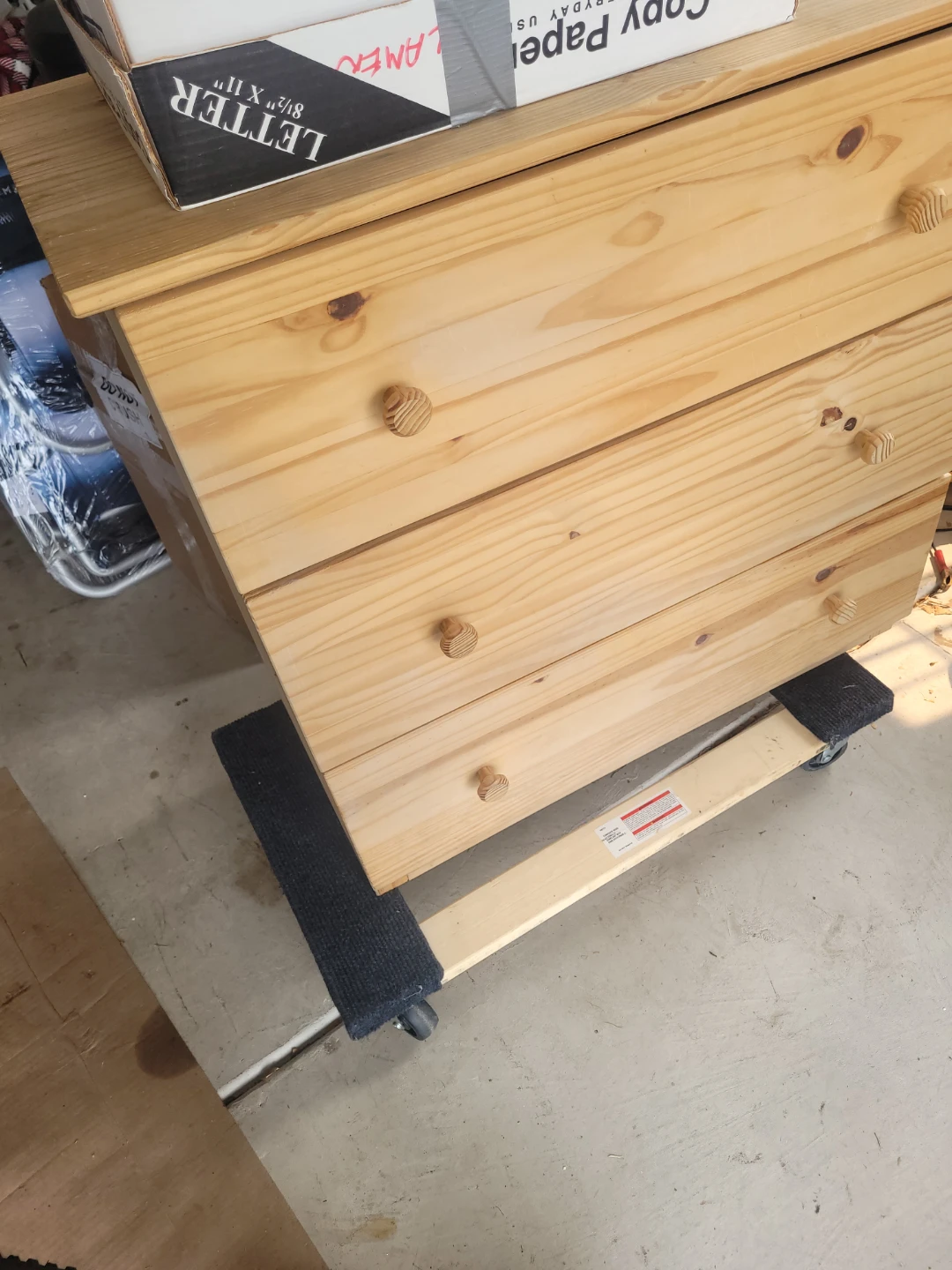 Solid Wood 4-Drawer Dresser