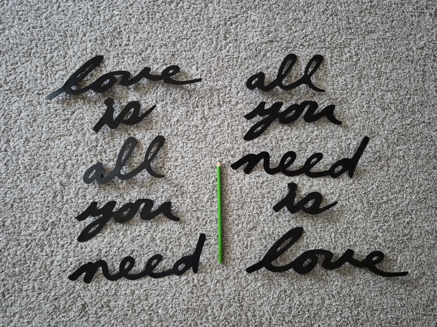 Decorative Wall Art - "All You Need Is Love"