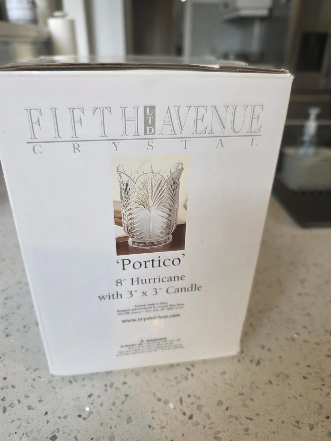 NEW Fifth Avenue Crystal 'Portico' 8" Hurricane Candle Holder - photo 4
