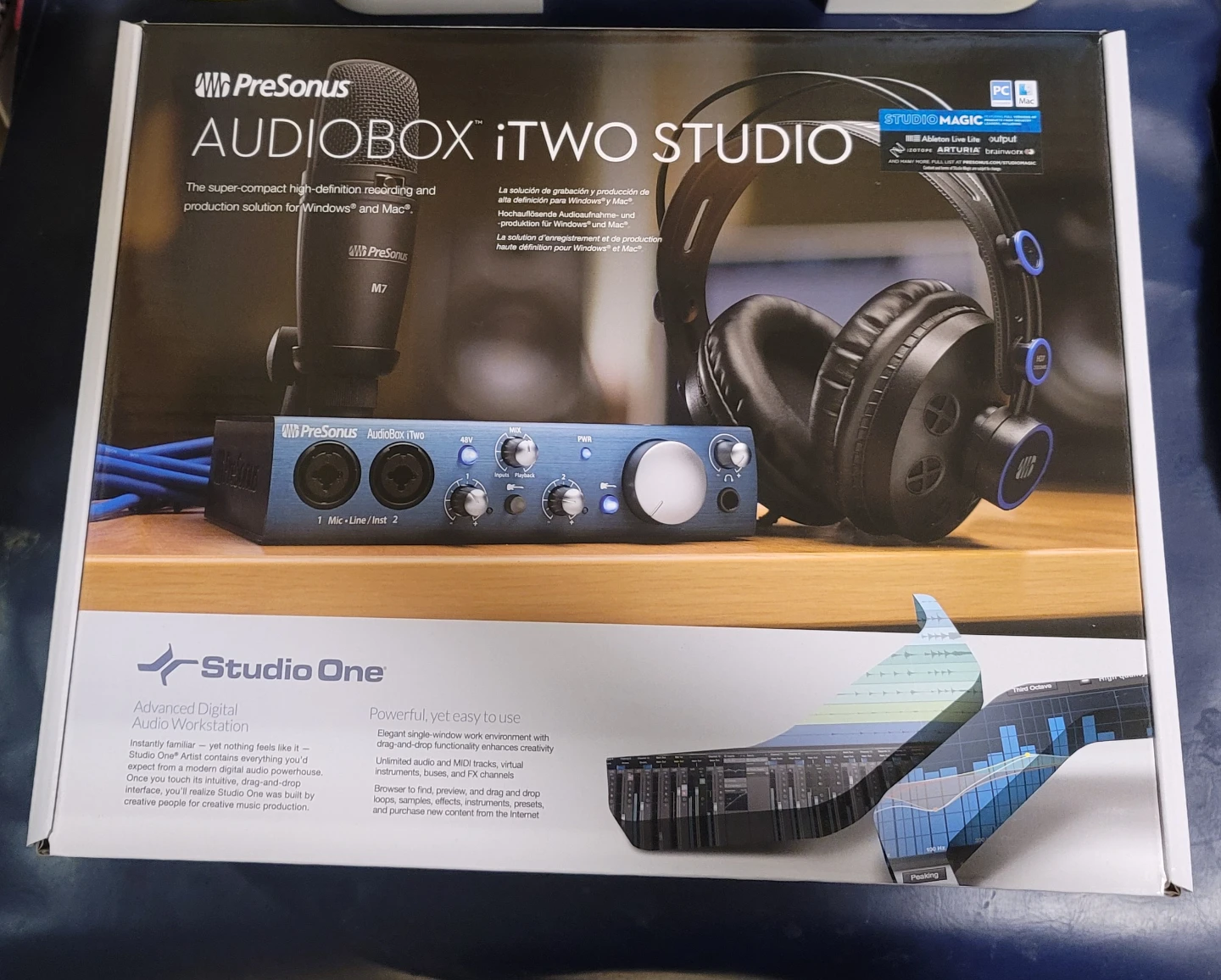 New retail $380 PreSonus AudioBox iTwo Studio Recording Package