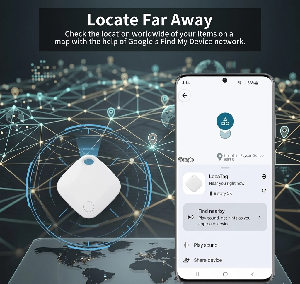 White Smart Tag Tracker for Android - photo 2