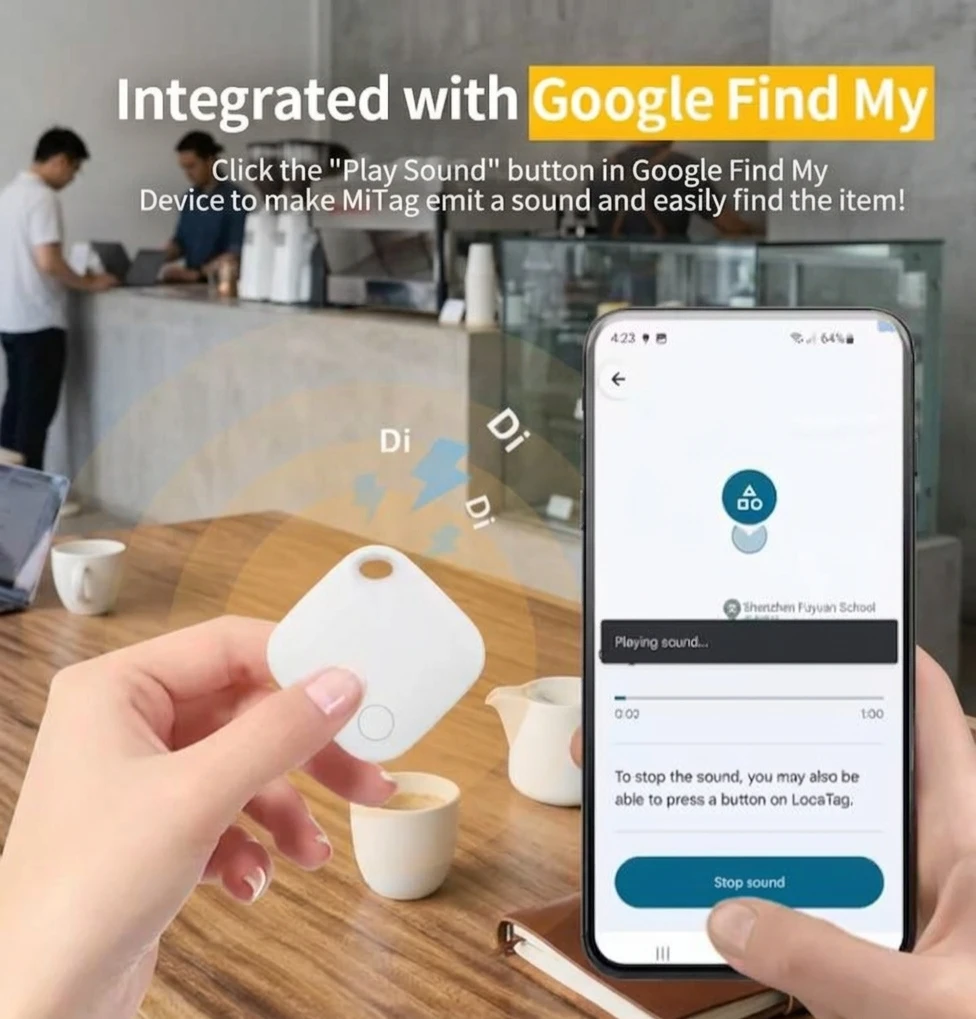 White Smart Tag Tracker for Android - photo 4