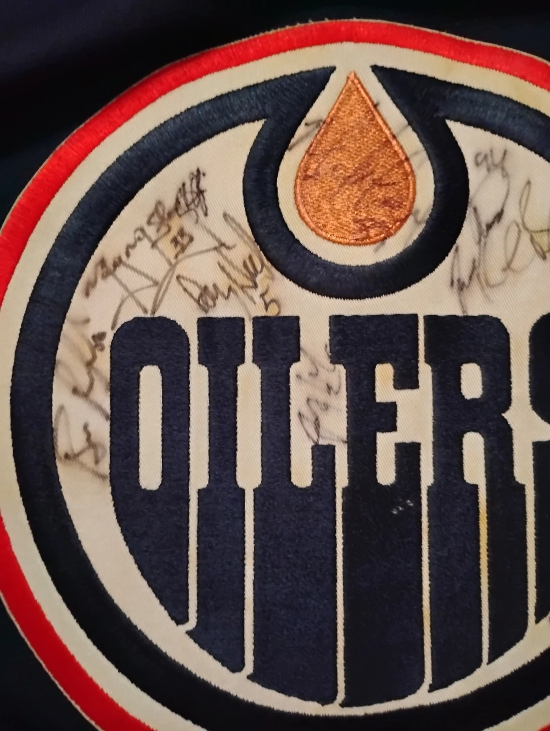 CCM Edmonton Oilers Signed Hockey Jersey Size M - photo 2