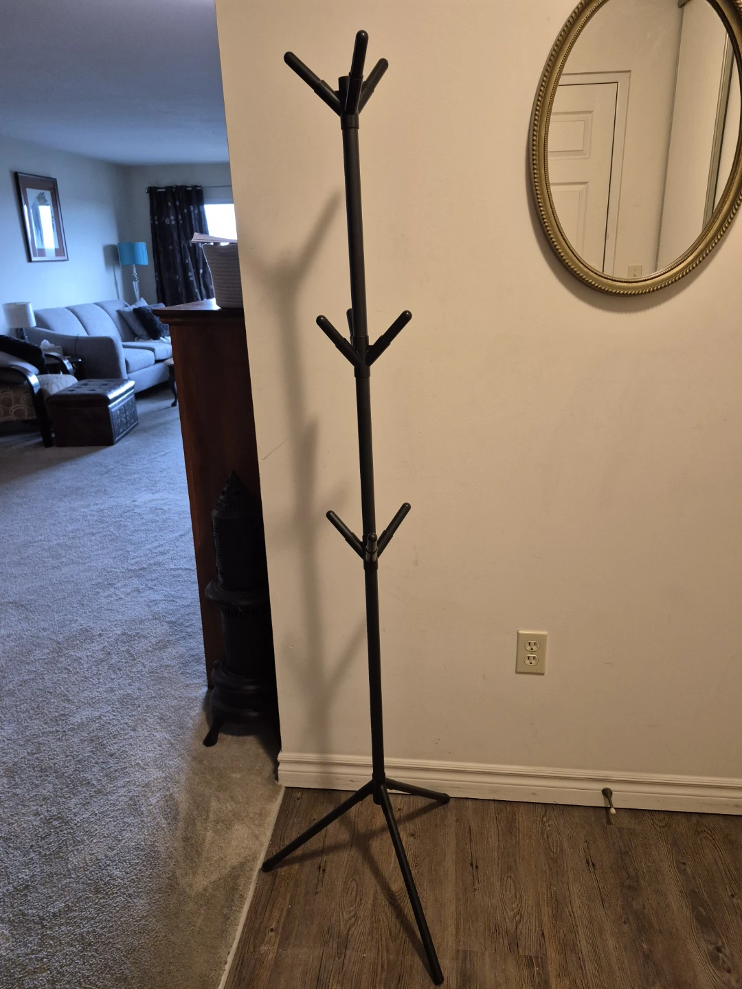 Black Coat Rack Stand - photo 2