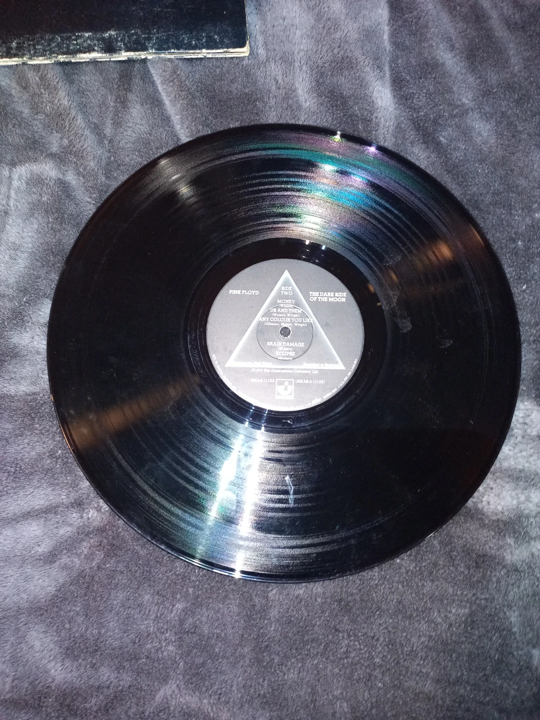 Pink Floyd Dark Side Of The Moon Record With 2 Posters & Sticker - photo 4
