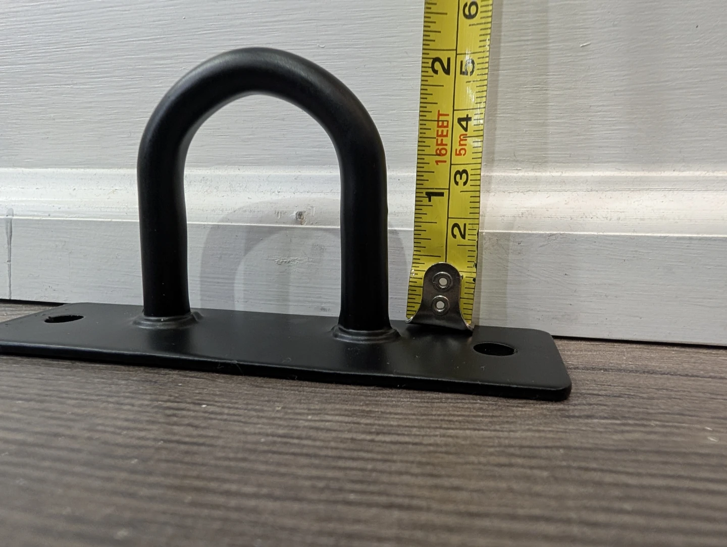 EUC - Black Steel Eye Plate Ceiling U Bolt Hook - photo 4