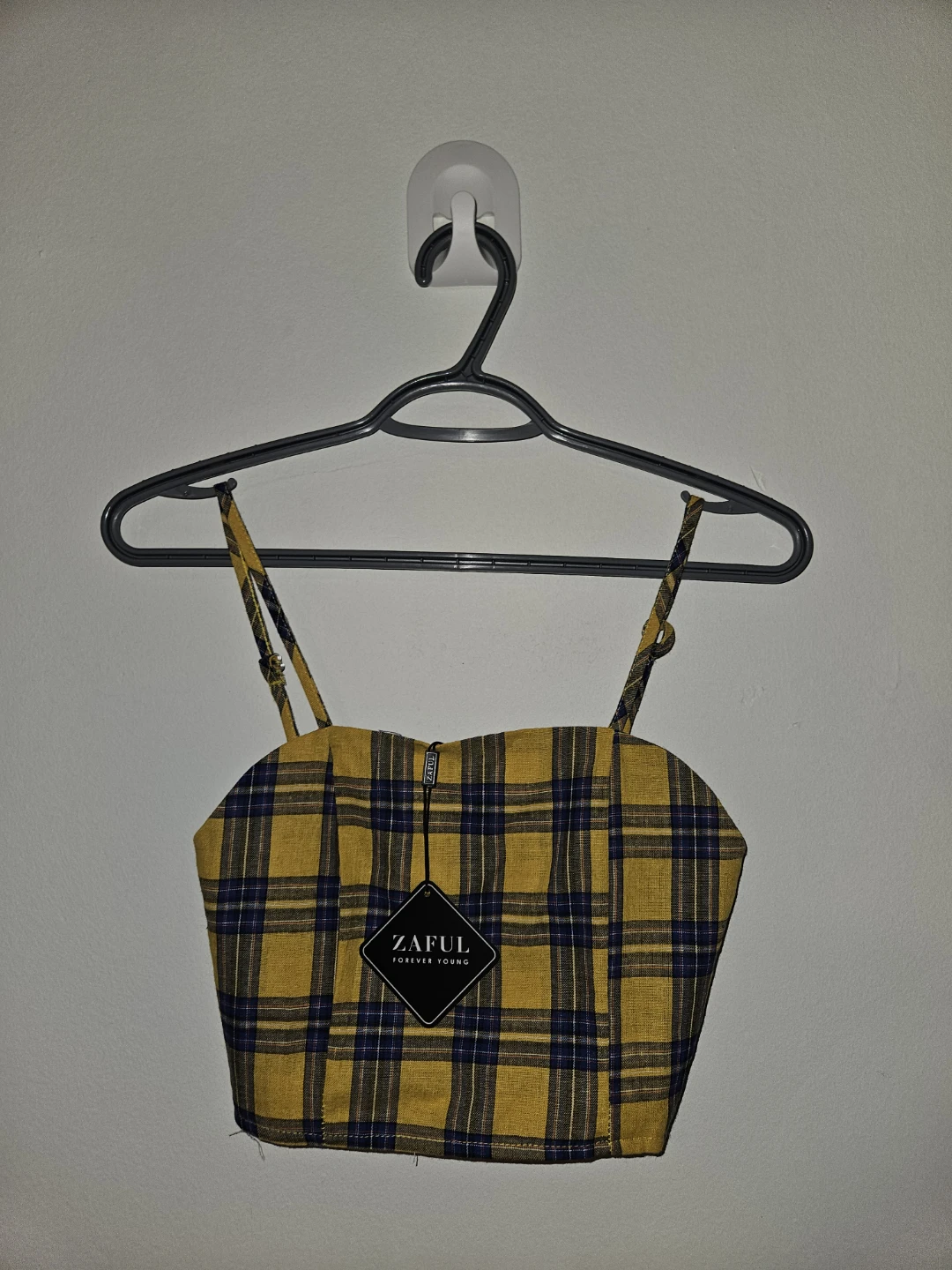 Zaful Plaid Crop Top and Skirt Set
