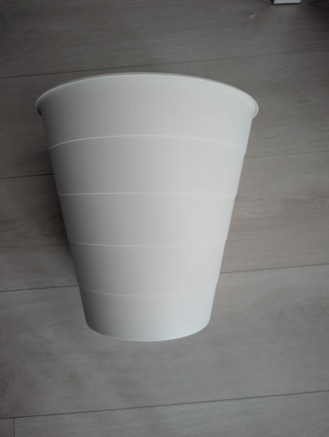 White Plastic Waste Bin