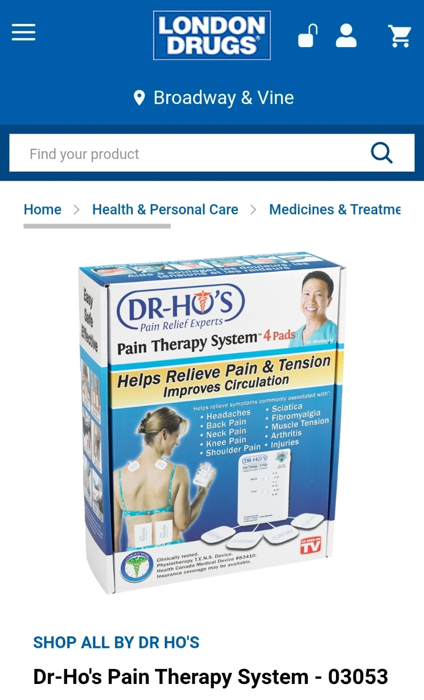 NEW! Dr Ho's Pain Therapy System