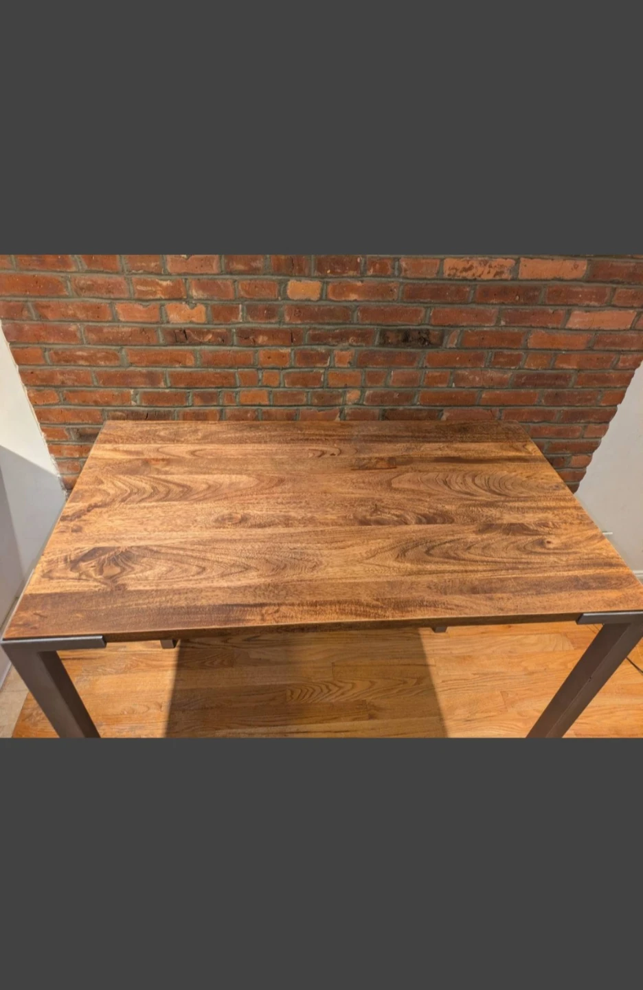 (FREE DELIVERY) Wooden Top Dining Table with Metal Legs - photo 3
