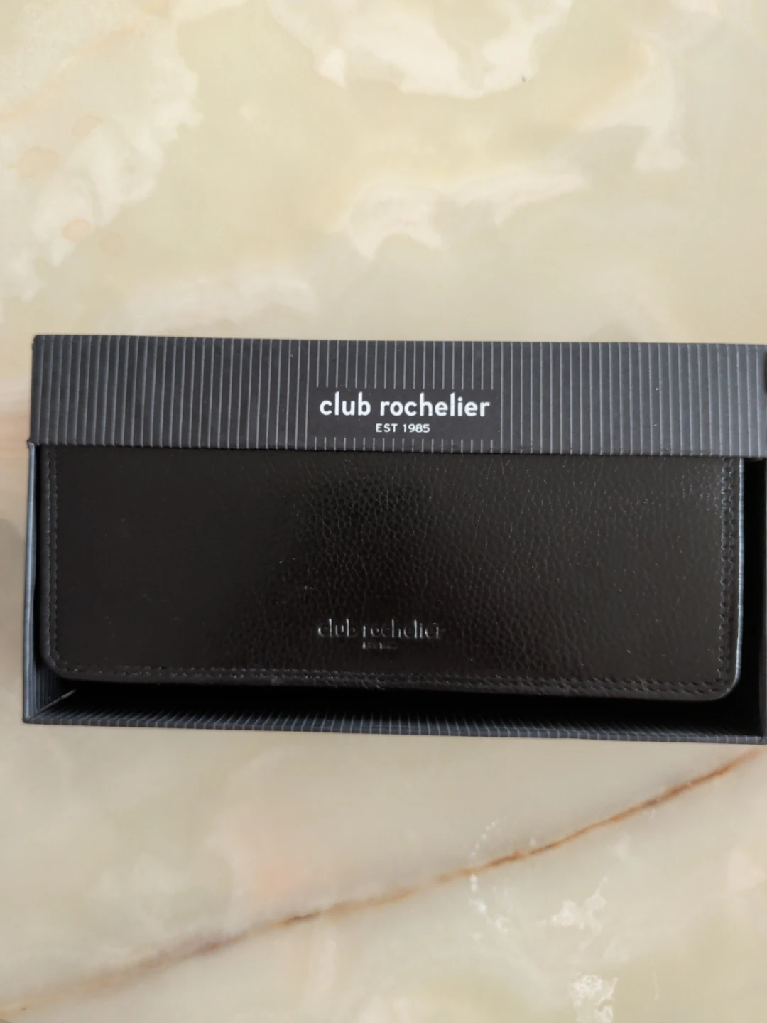 Club Rochelle Black Leather Wallet
