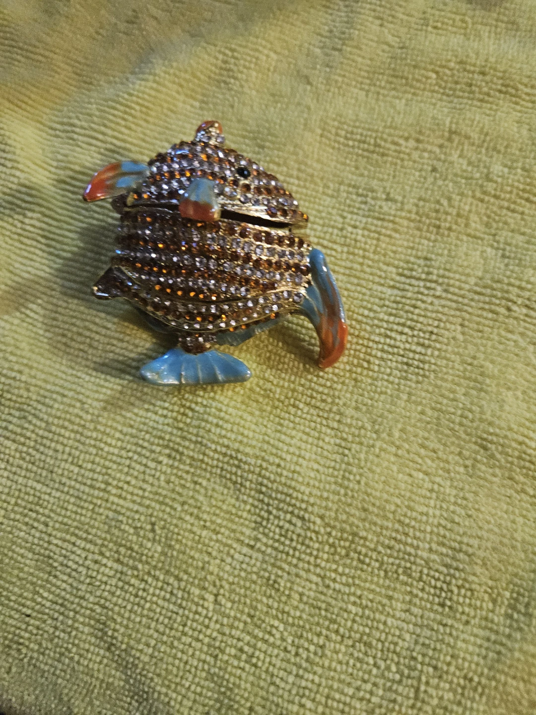 Decorative Jewelled Fish Trinket Box - photo 3