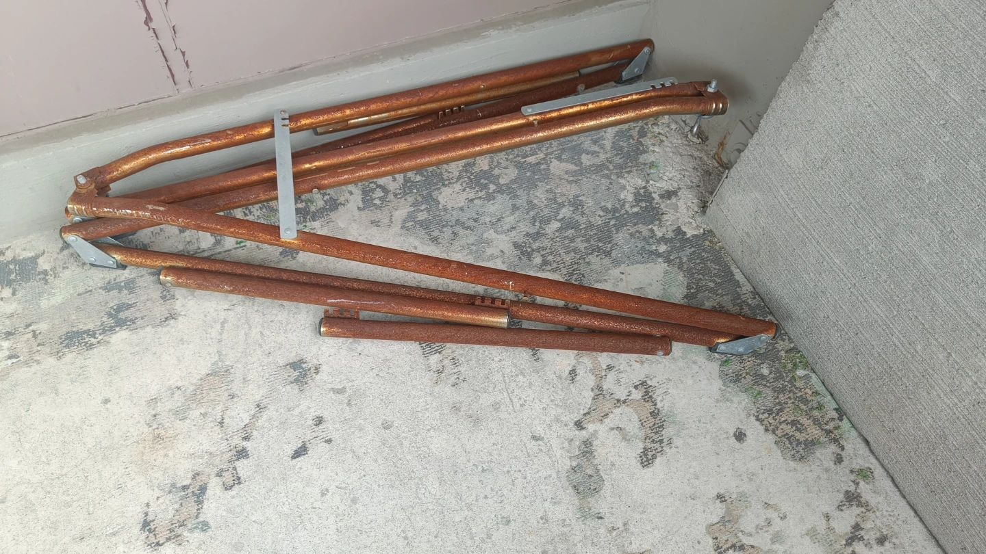 Rusty Patio Steel Foldable Hammock Stand - photo 3