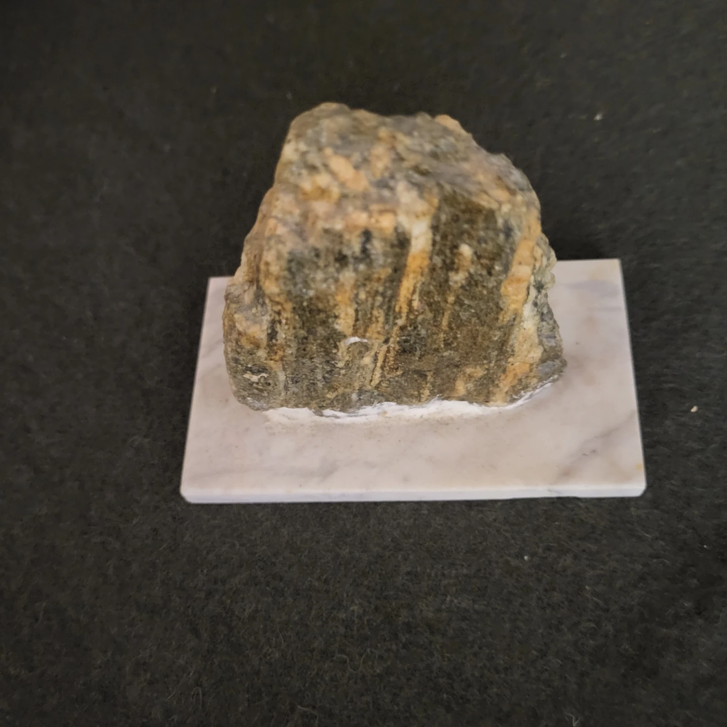 Decorative Rock Specimen on Marble Base - photo 2