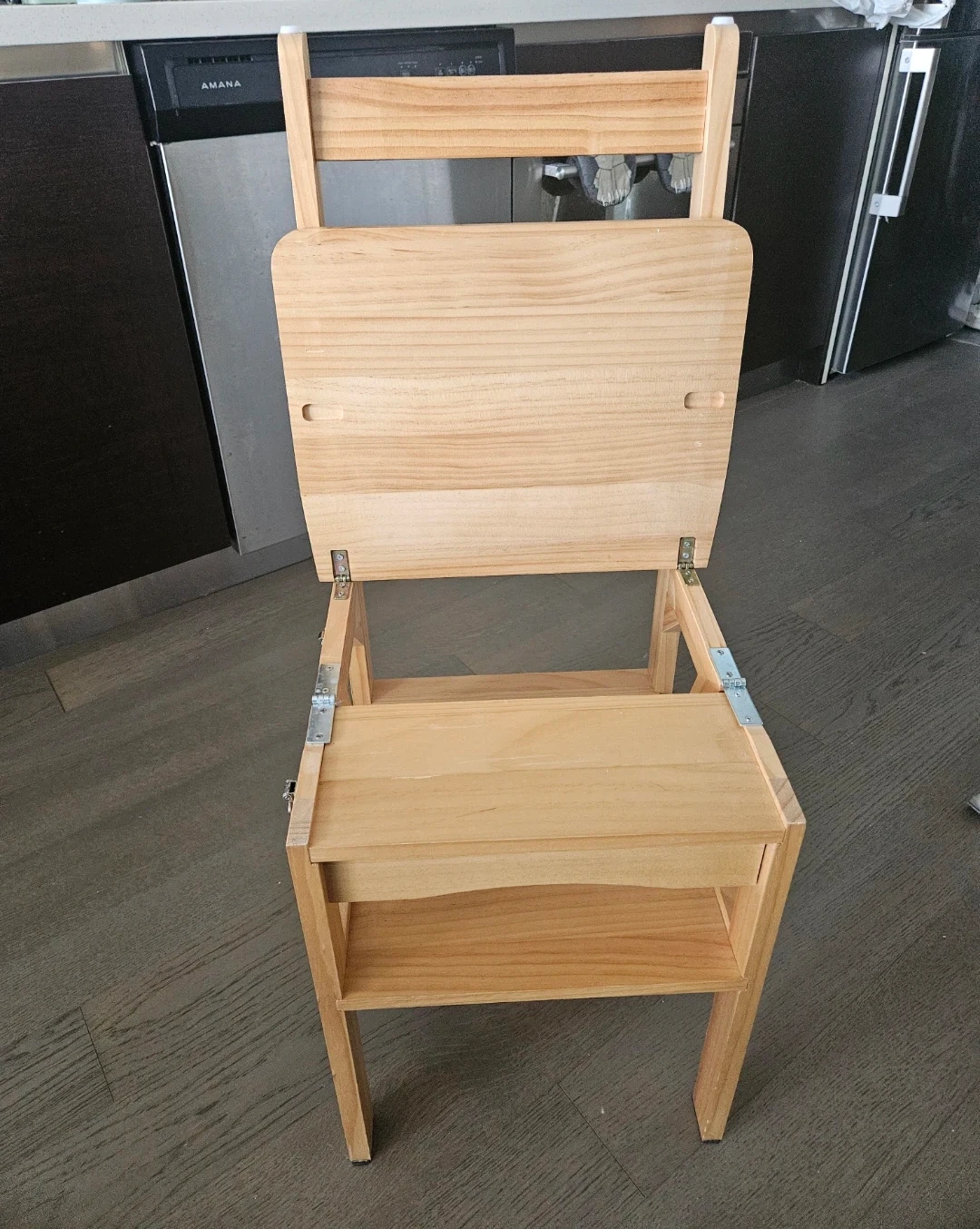 Wooden Step Stool Chair - photo 2