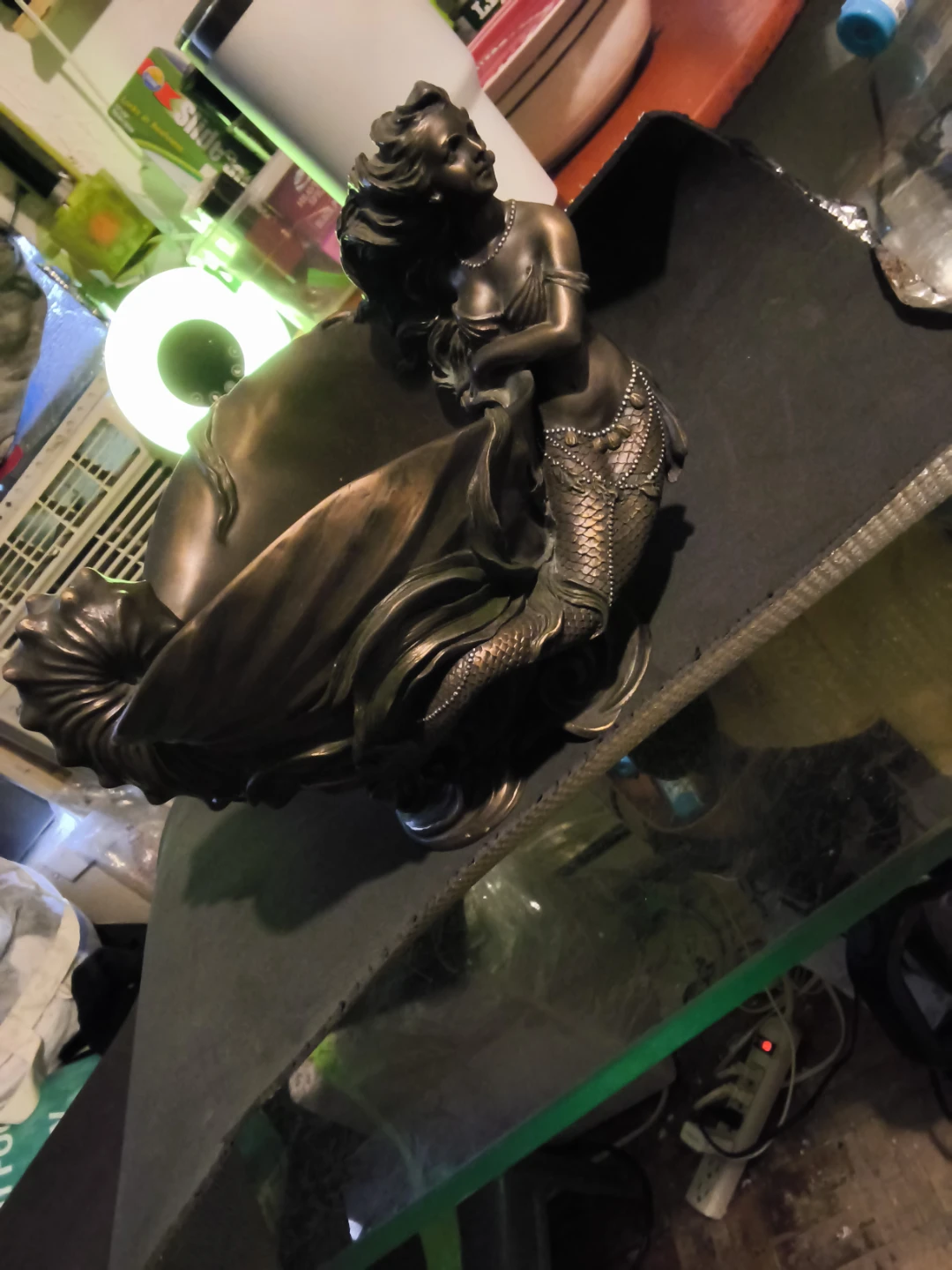 Bronze Mermaid Shell Dish