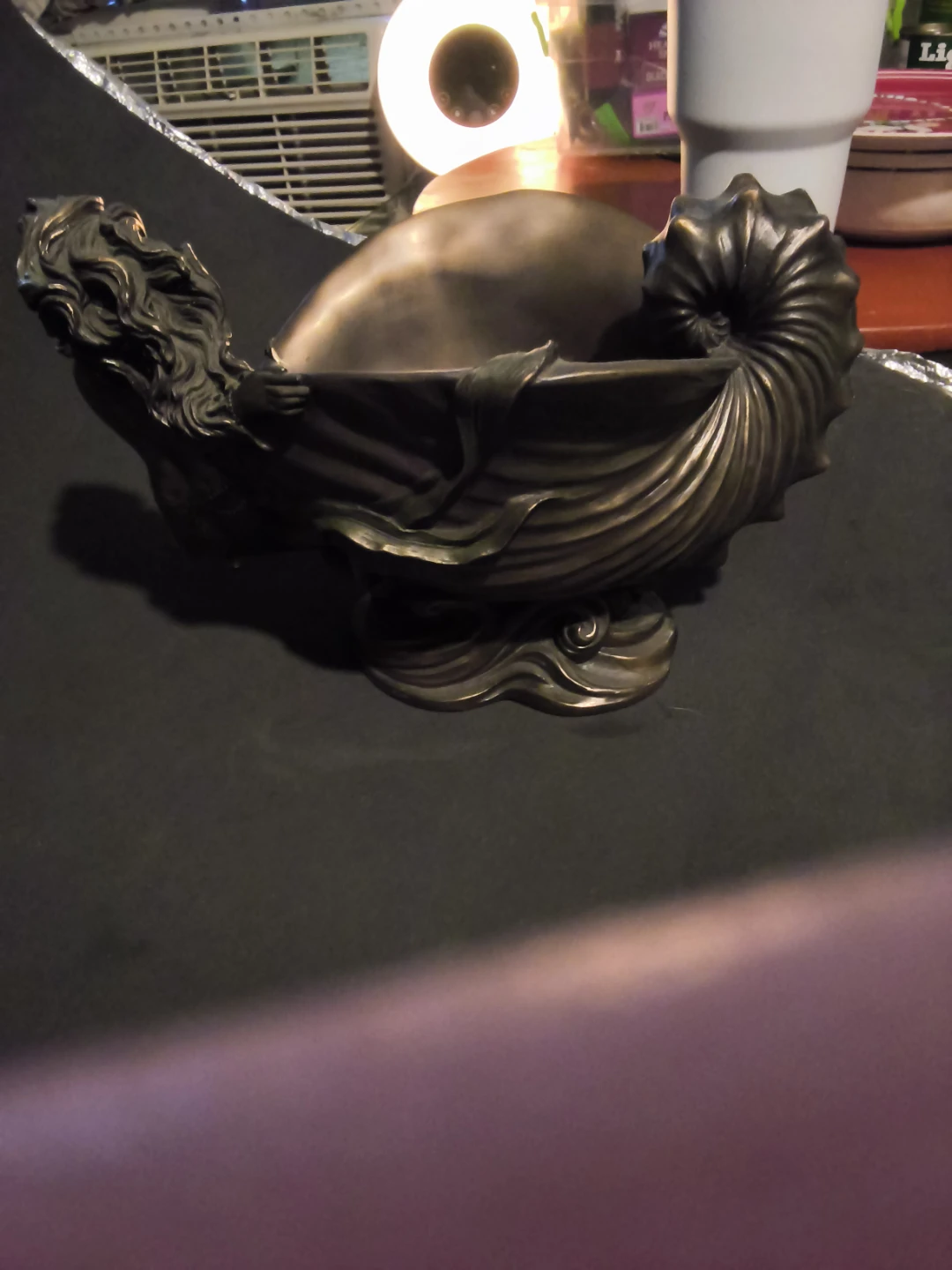 Bronze Mermaid Shell Dish - photo 3