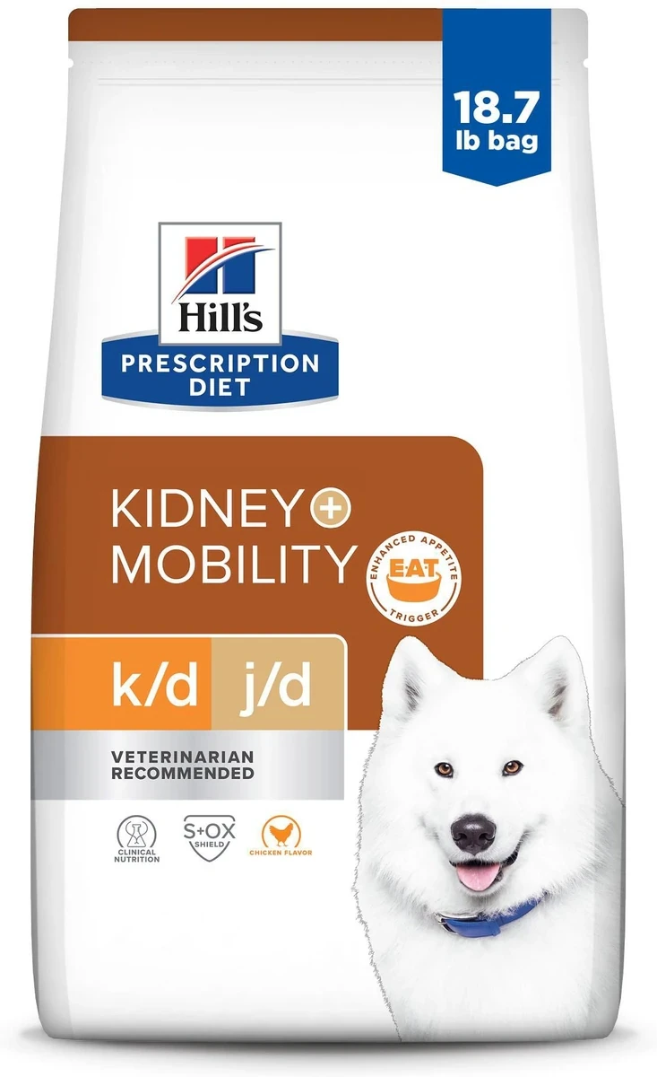 Hill's Prescription Diet Kidney + Mobility k/d j/d Dog Food