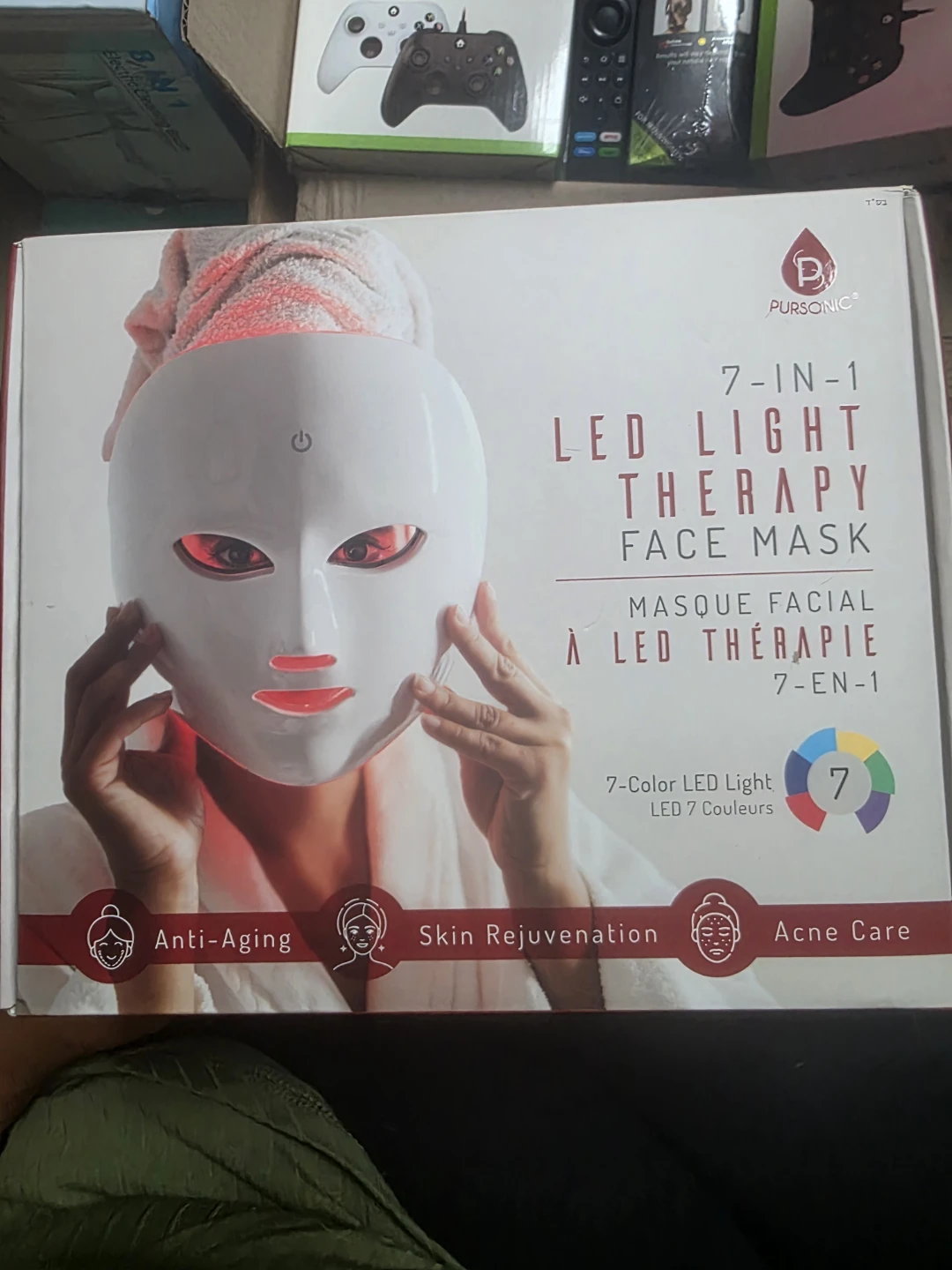 Pursonic 7-in-1 LED Light Therapy Face Mask