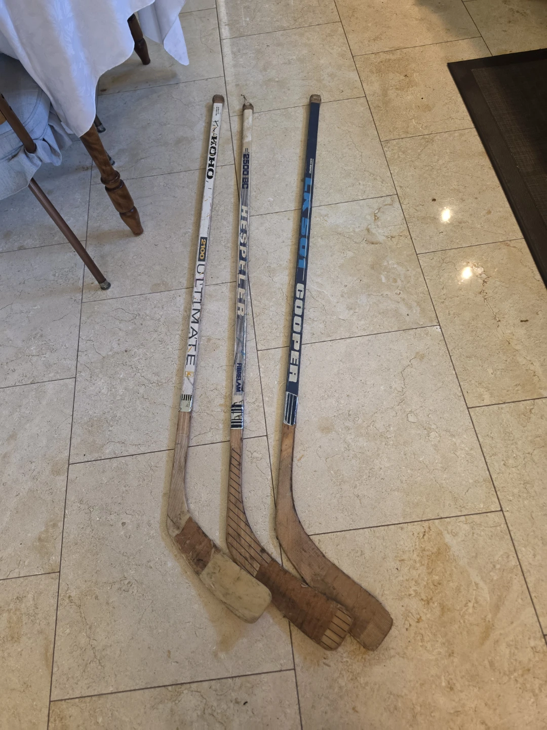Vintage Hockey Sticks - Koho, Hespeler, Cooper